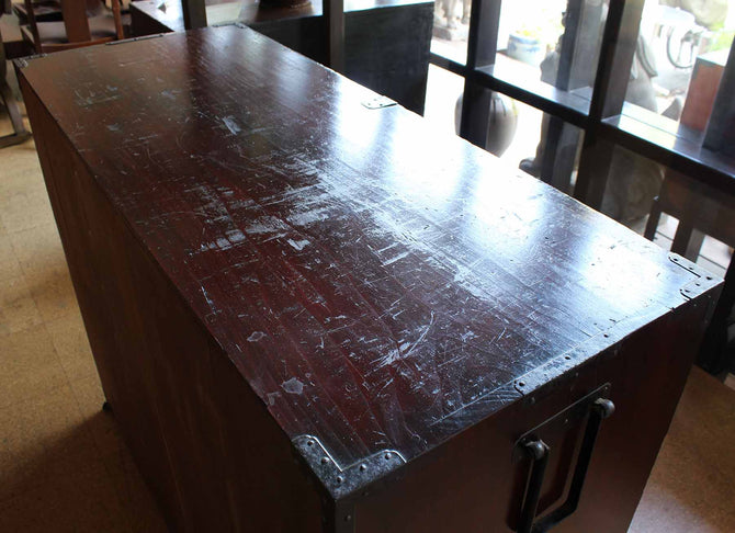 時代箪笥／仙台閂錠鳳凰金具衣裳箪笥 【SENDAI clothing chest with lockbar】 [j0830]Japanese Antique Furniture