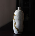 柳図瀬戸徳利【Seto sake bottle with willow design, Edo era】 [p0258]