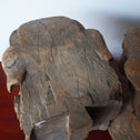 〈一対〉木鼻 獅子阿吽像【Chinese lion Kibana, temple and shrine exterior】 [k0419]