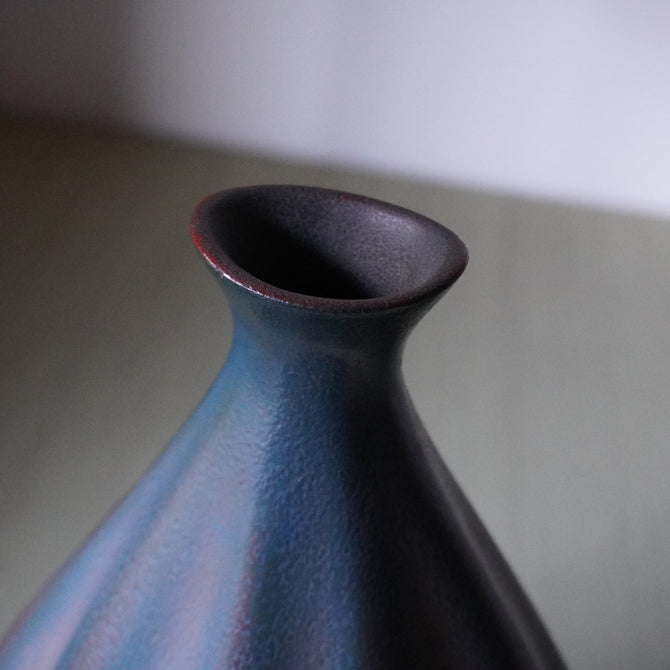 乾漆花瓶　昌世作【Kanshitsu lacquer flower vase by Masayo】[k0424 ]