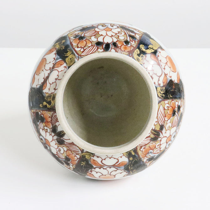 赤絵沈香壺【Overglazed Imari incense vase】 [k0483]