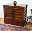 時代箪笥／欅米沢帳場箪笥【KEYAKI YONEZAWA maerchant chest】 [j0961]　Japanese Antique Furniture