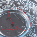 〈１客〉 桜に流水文ガラスカップ＆ソーサー [IZ772]【Glass cup and saucer, design of cherry blossoms floating on a river 】