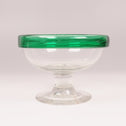 緑縁椀型氷コップ  [g016]