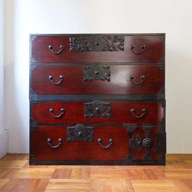 時代箪笥／仙台衣裳箪笥【Sendai clothing chest-Japanese Antique Furniture】[j0964]