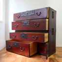 時代箪笥／仙台衣裳箪笥【Sendai clothing chest-Japanese Antique Furniture】[j0964]