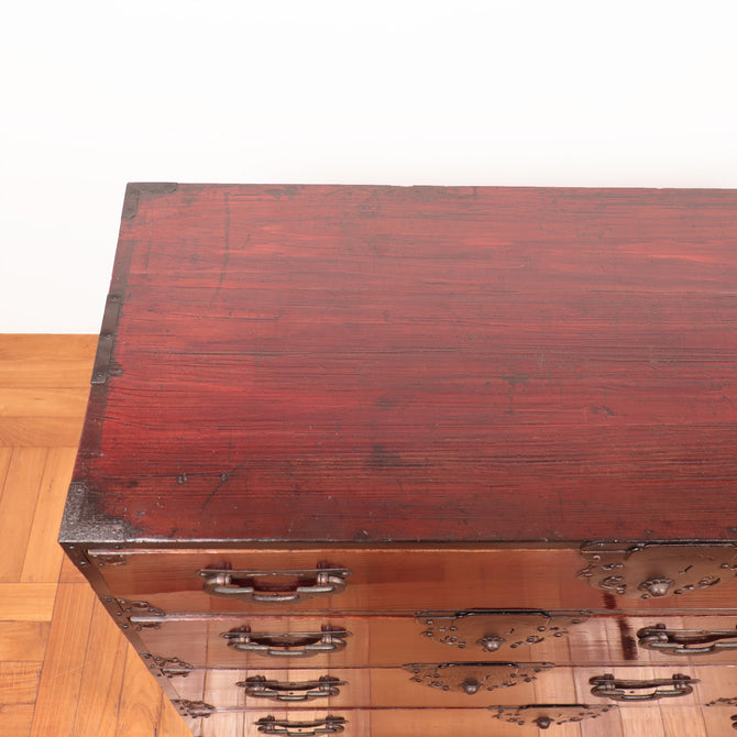米沢兜金具衣裳箪笥【Yonezawa clothing chest】[j1035]