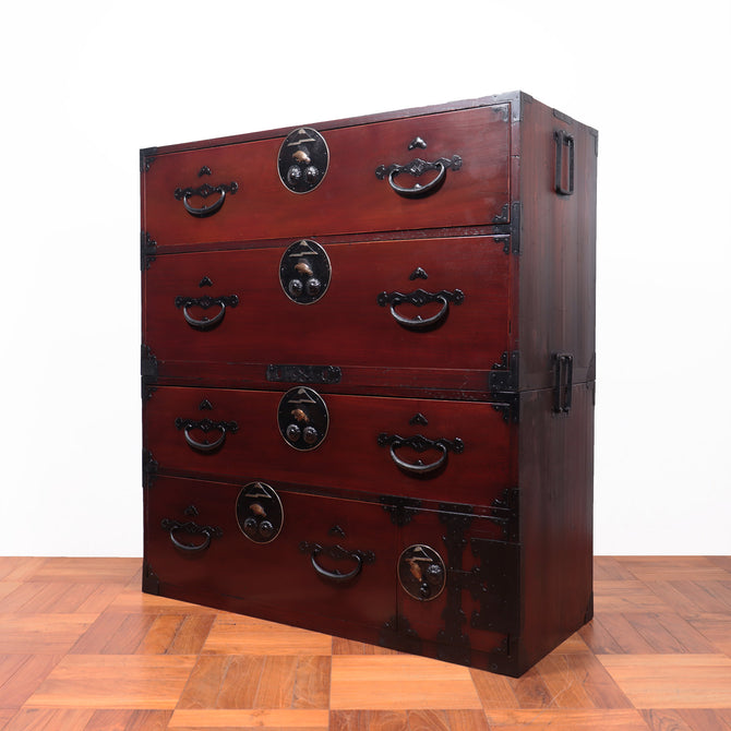 二本松丸金具衣裳箪笥【Nihonmatsu clothing chest】[j1036]