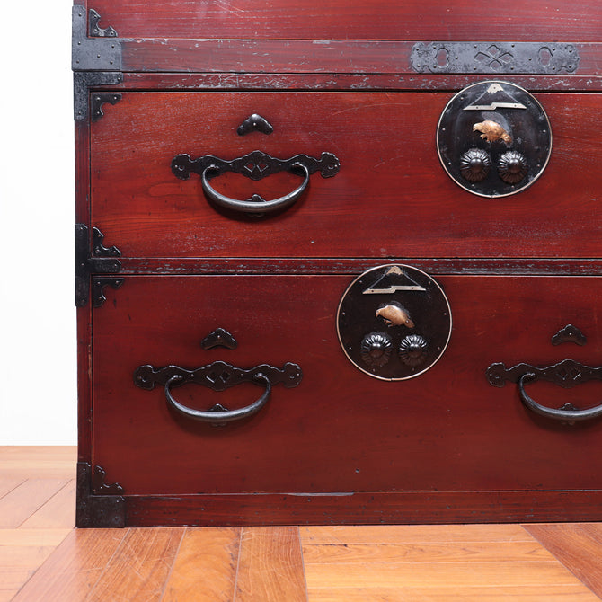 二本松丸金具衣裳箪笥【Nihonmatsu clothing chest】[j1036]