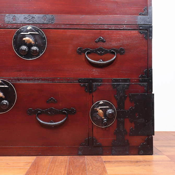 二本松丸金具衣裳箪笥【Nihonmatsu clothing chest】[j1036]