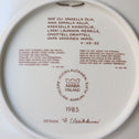 アラビア カレワラ イヤープレート 1985年【ARABIA Kalevala year plate 1985】 [AK85]