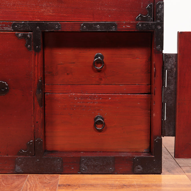 二本松丸金具衣裳箪笥【Nihonmatsu clothing chest】[j1036]
