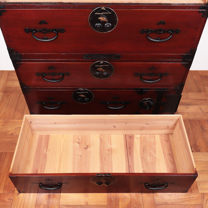 二本松丸金具衣裳箪笥【Nihonmatsu clothing chest】[j1036]