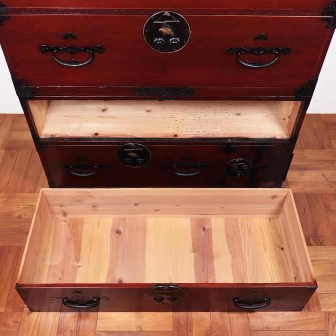 二本松丸金具衣裳箪笥【Nihonmatsu clothing chest】[j1036]