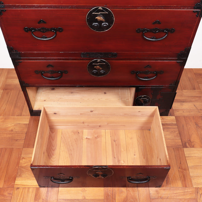 二本松丸金具衣裳箪笥【Nihonmatsu clothing chest】[j1036]
