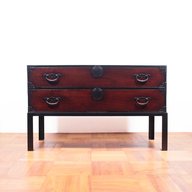 最上丸金具衣裳箪笥　スタンド付き【Mogami clothing chest with metal stand】[j1037]