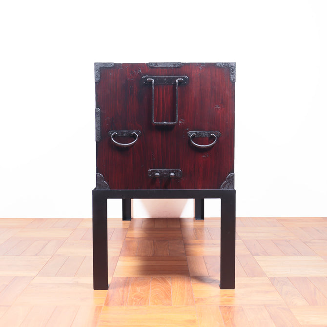 最上丸金具衣裳箪笥　スタンド付き【Mogami clothing chest with metal stand】[j1037]