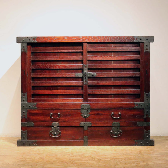 時代箪笥／米沢帳場箪笥 【 YONEZAWA MERCHANT CHEST 】 [j0913]　Japanese Antique Furniture