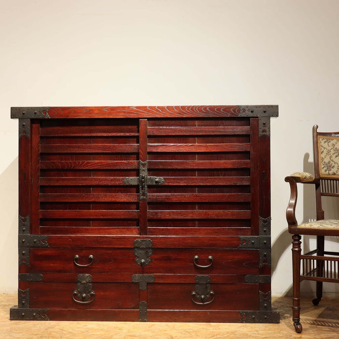 時代箪笥／米沢帳場箪笥 【 YONEZAWA MERCHANT CHEST 】 [j0913]　Japanese Antique Furniture