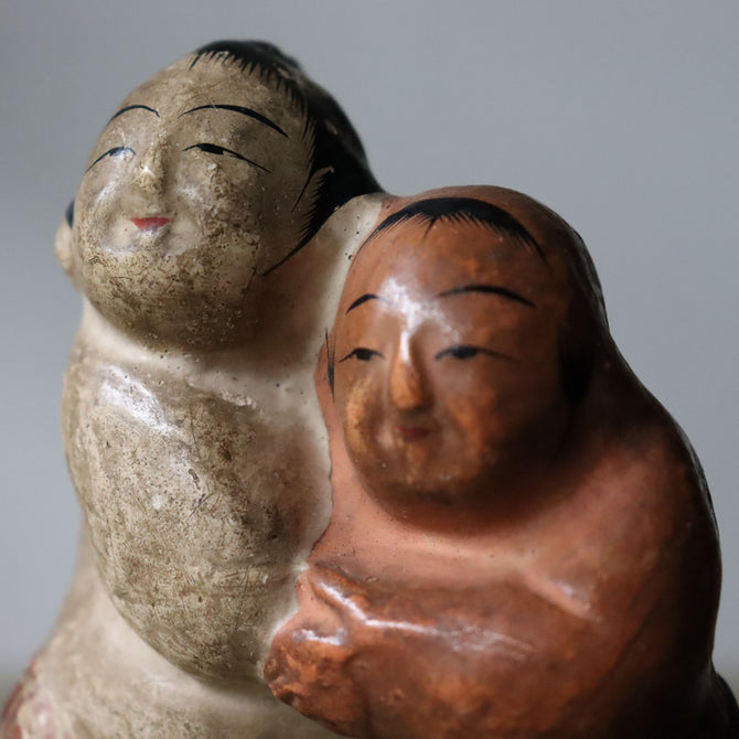 s1418 土人形（相撲）【　Cray doll of SUMO 】