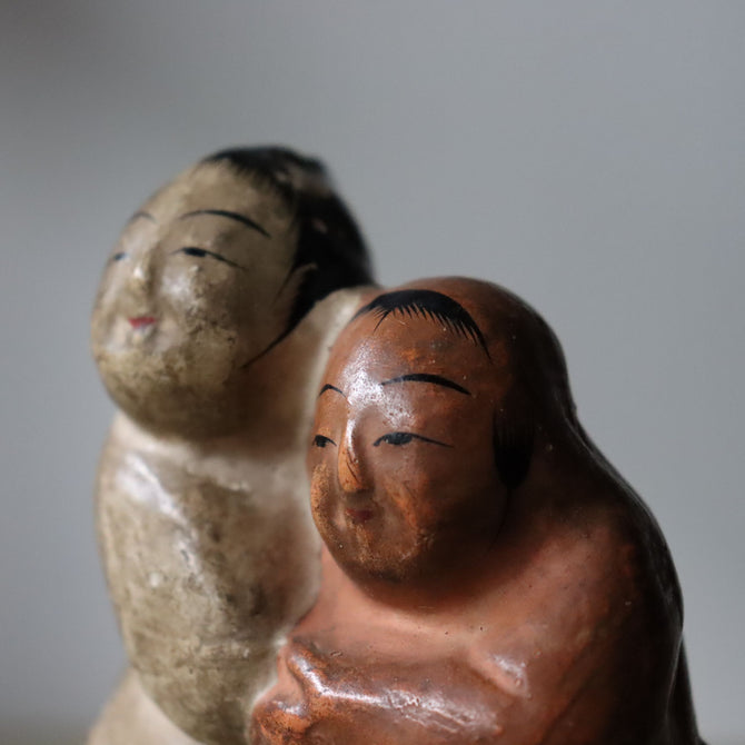 s1418 土人形（相撲）【　Cray doll of SUMO 】