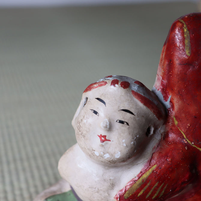 s1420 土人形（大鯛と童子）【 Cray doll 】