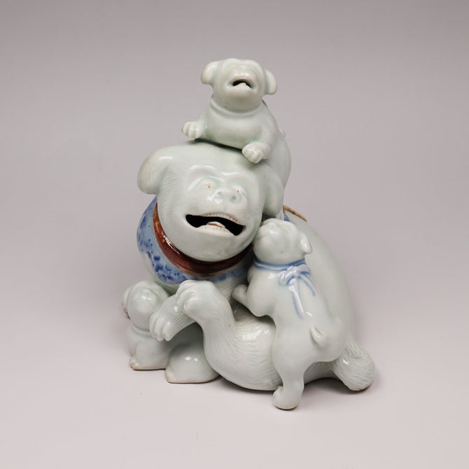 平戸犬置物[k0515]
