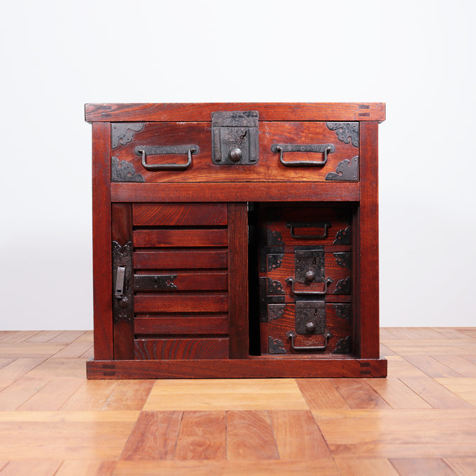 越後小帳場箪笥 【small merchant chest】[j1061]