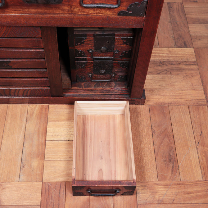 越後小帳場箪笥 【small merchant chest】[j1061]
