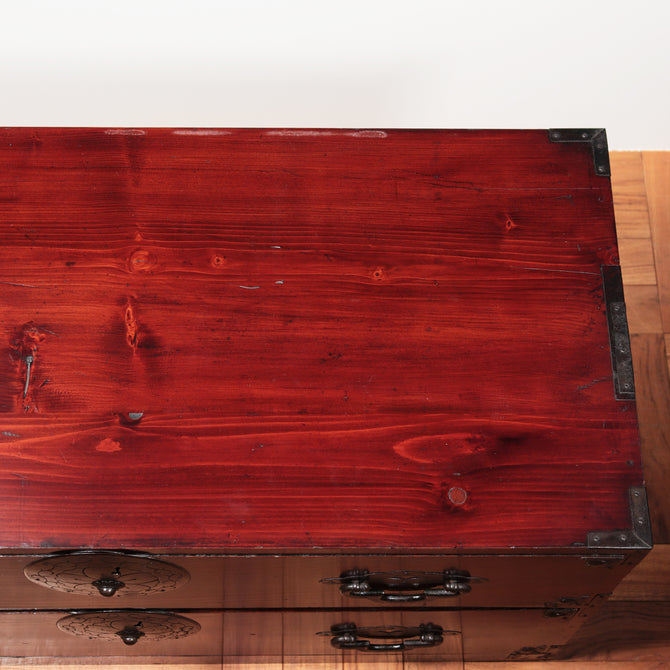 時代箪笥／米沢桜紋衣裳箪笥【YONEZAWA clothing chest】 [j1063]　Japanese Antique Furniture