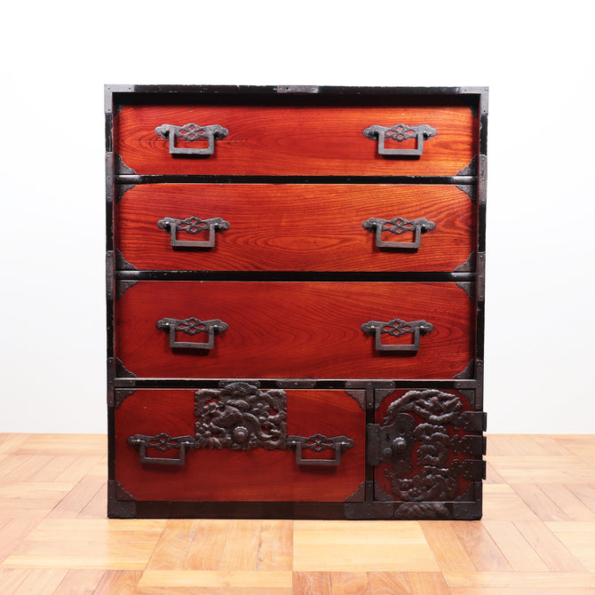庄内閂付衣裳箪笥【Shonai clothing chest】[j1067]