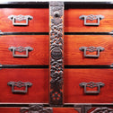 庄内閂付衣裳箪笥【Shonai clothing chest】[j1067]