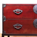 時代箪笥／米沢桜紋衣裳箪笥　スタンド付き【Yonezawa clothing chest with metal stand 】 [j1068]　Japanese Antique Furniture
