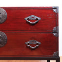 時代箪笥／米沢桜紋衣裳箪笥　スタンド付き【Yonezawa clothing chest with metal stand 】 [j1068]　Japanese Antique Furniture