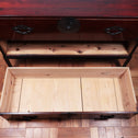 時代箪笥／米沢桜紋衣裳箪笥　スタンド付き【Yonezawa clothing chest with metal stand 】 [j1068]　Japanese Antique Furniture