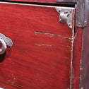 時代箪笥／米沢桜紋衣裳箪笥　スタンド付き【Yonezawa clothing chest with metal stand 】 [j1068]　Japanese Antique Furniture