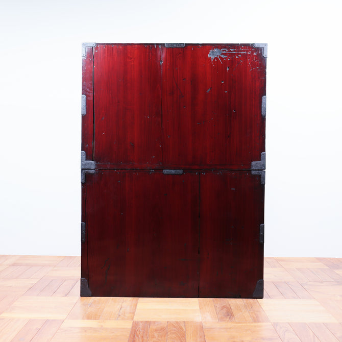 時代箪笥／庄内兜金具衣裳箪笥【Shonai clothing chest】[j1069]Japanese Antique Furniture