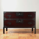 時代箪笥／佐渡鶴紋衣裳箪笥(上段) スタンド付き  [j0990]Japanese Antique Furniture