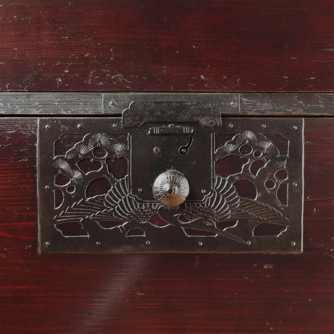 時代箪笥／佐渡鶴紋衣裳箪笥(上段) スタンド付き  [j0990]Japanese Antique Furniture
