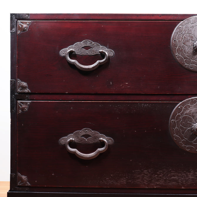 米沢衣裳箪笥　スタンド付き【Yonezawa clothing chest with metal stand 】 [j1072]