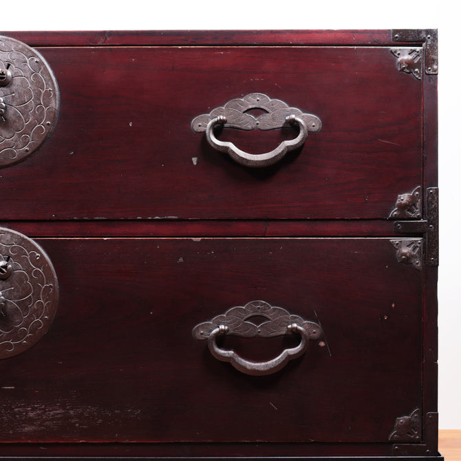 米沢衣裳箪笥　スタンド付き【Yonezawa clothing chest with metal stand 】 [j1072]