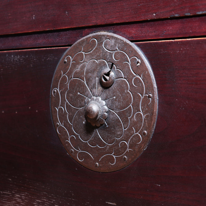 米沢衣裳箪笥　スタンド付き【Yonezawa clothing chest with metal stand 】 [j1072]