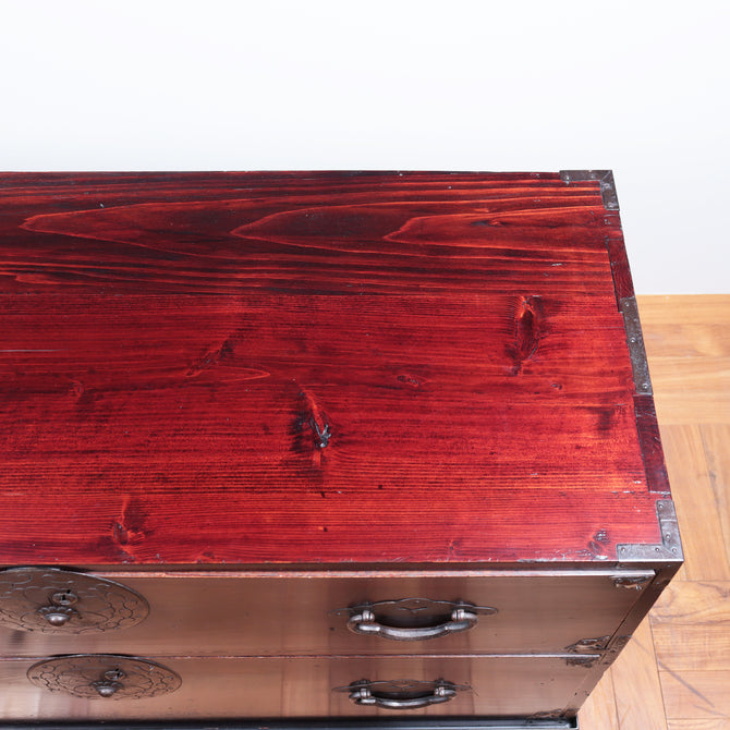 米沢衣裳箪笥　スタンド付き【Yonezawa clothing chest with metal stand 】 [j1072]