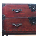 米沢兜金具衣裳箪笥　スタンド付き【Yonezawa clothing chest with metal stand 】 [j1074]