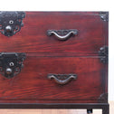 米沢兜金具衣裳箪笥　スタンド付き【Yonezawa clothing chest with metal stand 】 [j1074]