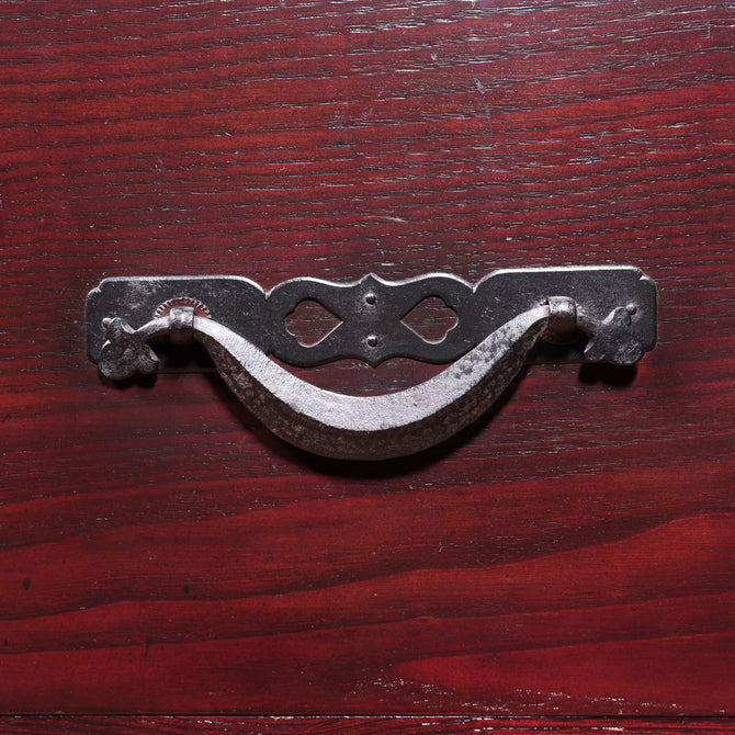 米沢兜金具衣裳箪笥　スタンド付き【Yonezawa clothing chest with metal stand 】 [j1074]