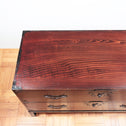 米沢兜金具衣裳箪笥　スタンド付き【Yonezawa clothing chest with metal stand 】 [j1074]