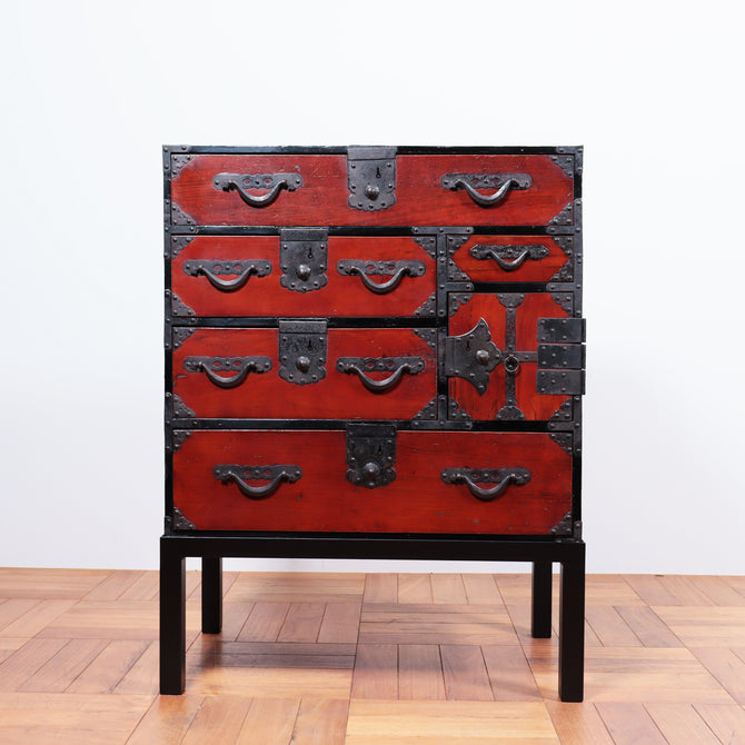 米沢小箪笥　スタンド付き【YONEZAWA small chest with metal stand】 [j1079]