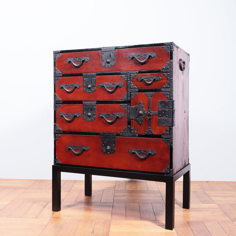 米沢小箪笥　スタンド付き【YONEZAWA small chest with metal stand】 [j1079]