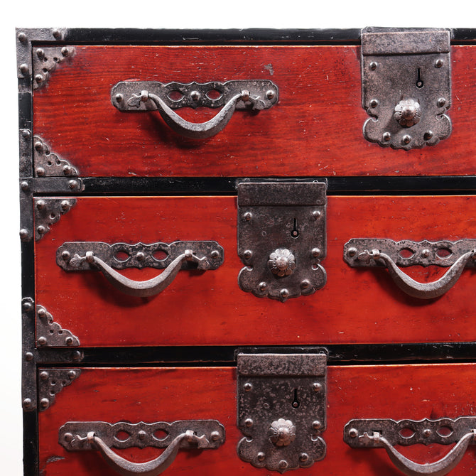 米沢小箪笥　スタンド付き【YONEZAWA small chest with metal stand】 [j1079]